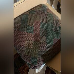 VINTAGE Corduroy Geometric Patterned Throw Pillows (2)